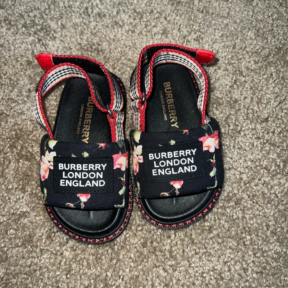 Authentic Burberry open toe sandal